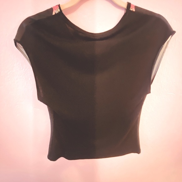 Gorgeous Black 🦅 Bird Ted Baker London & Floral🌺 Print Sleeveless Blouse - Picture 6 of 16